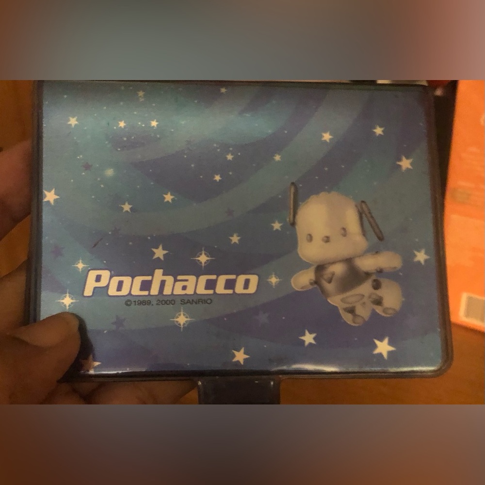 Sanrio Pochacco 2000 Y2K Space Robot Dog IDENTIFICATION card Holder
